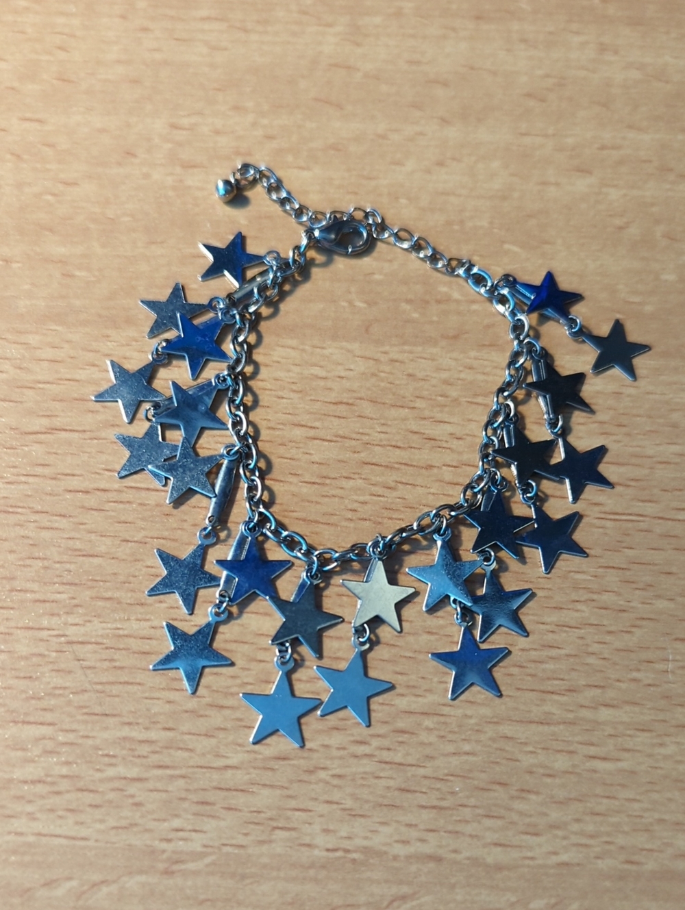 Silver Star Dangle Charm Bracelet/Anklet